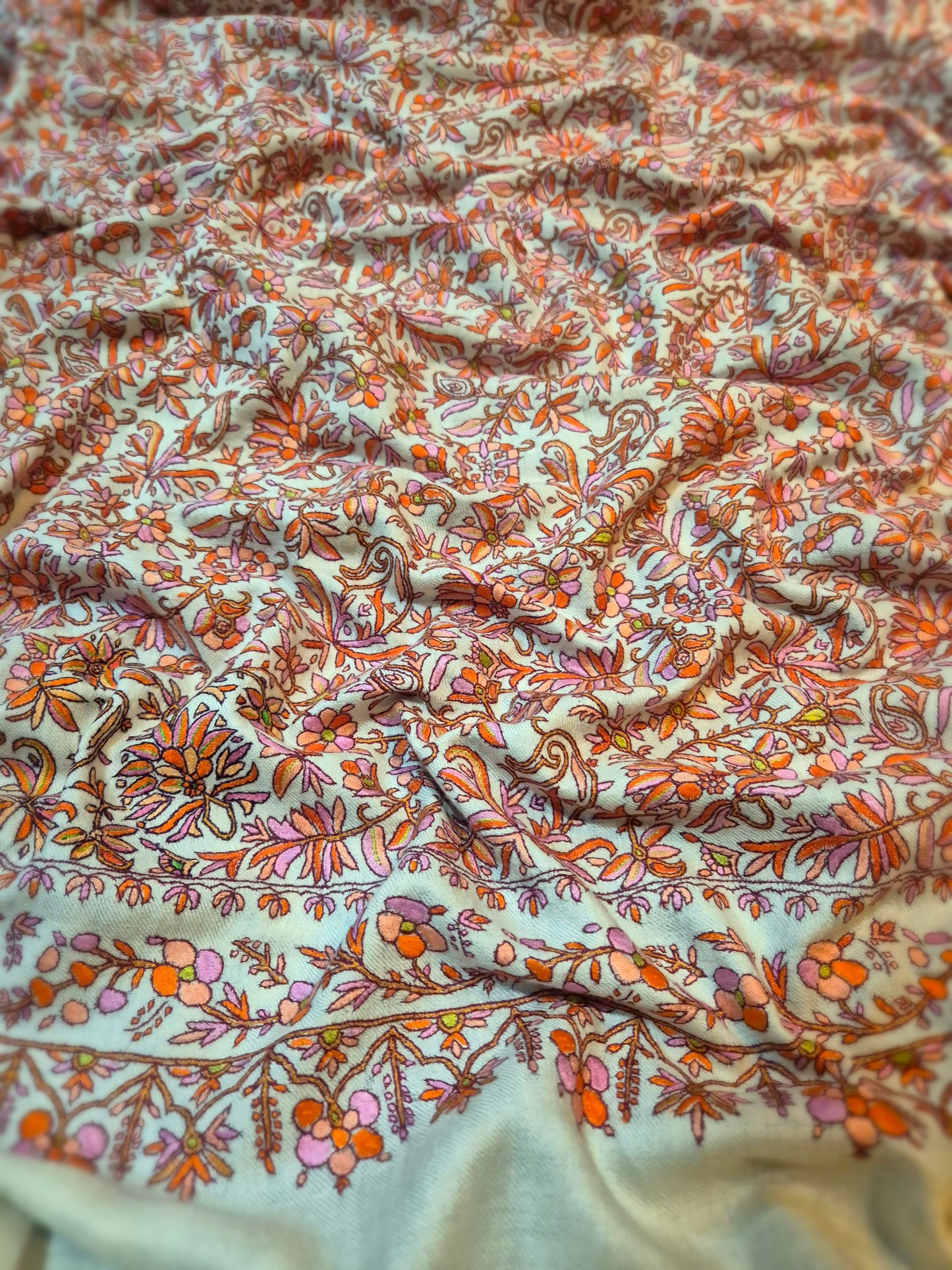 Grand Kanikaar papermachie Pashmina Jamavar Shawl
