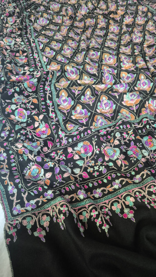 Cashmere Pashmina papermachie Jamavar Shawl