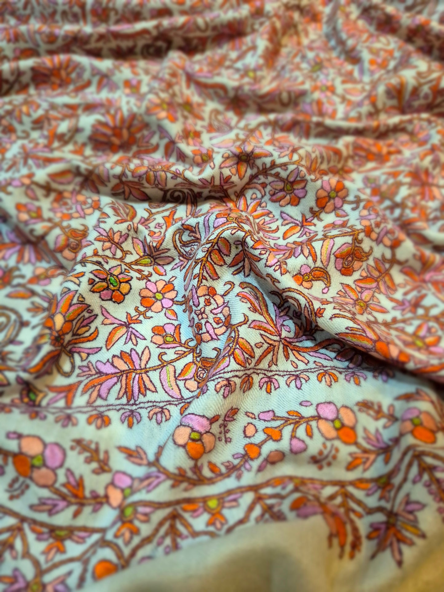 Grand Kanikaar papermachie Pashmina Jamavar Shawl