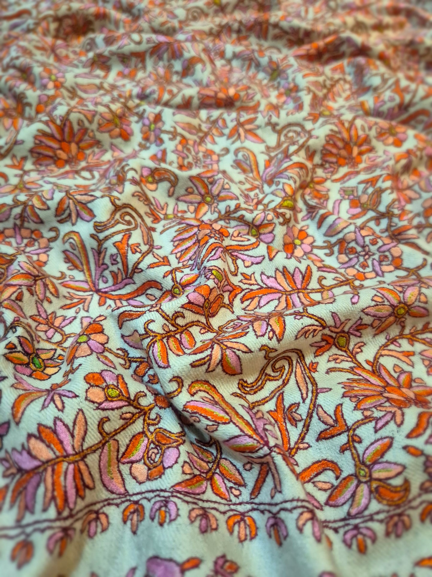 Grand Kanikaar papermachie Pashmina Jamavar Shawl