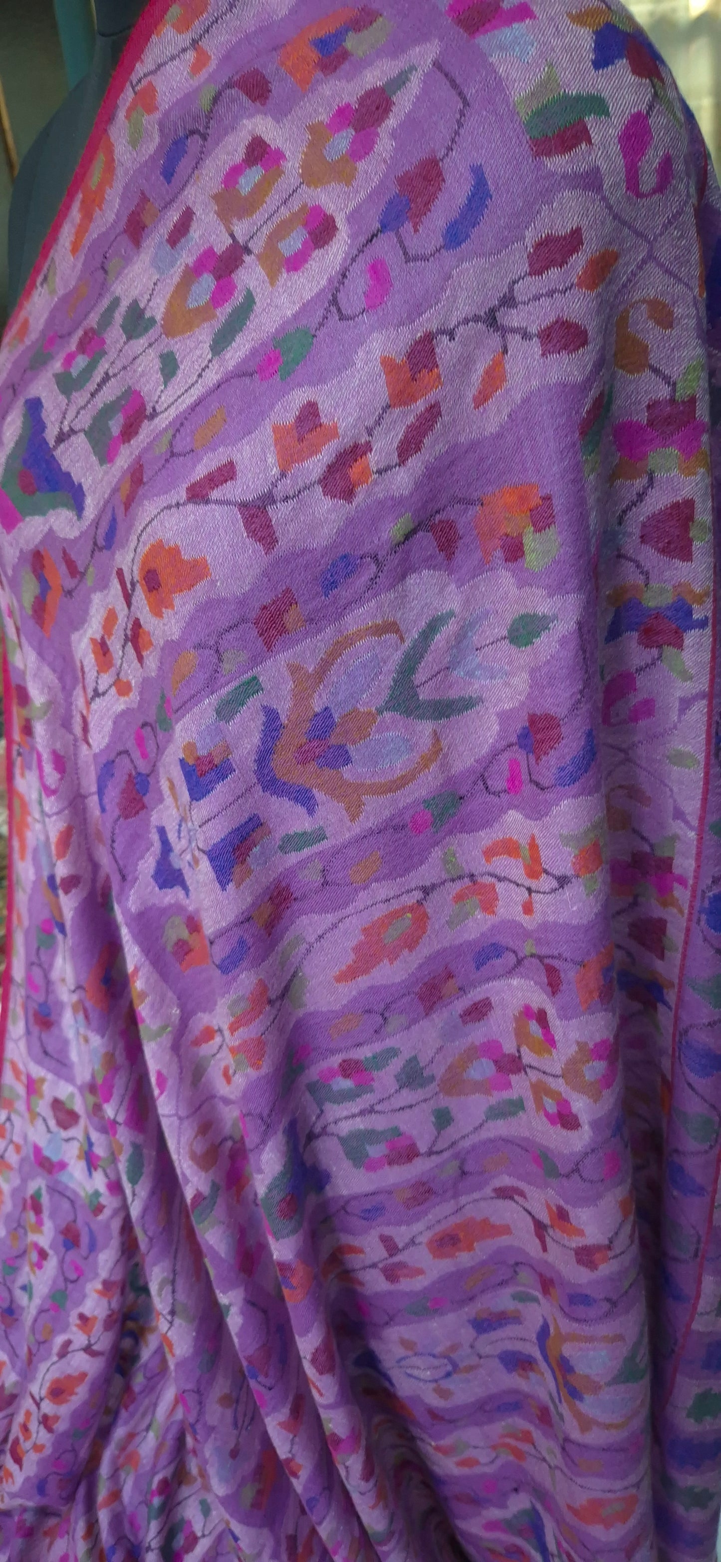 GI CERTIFIED Kaani Weave Pashmina Jamavar Shawl